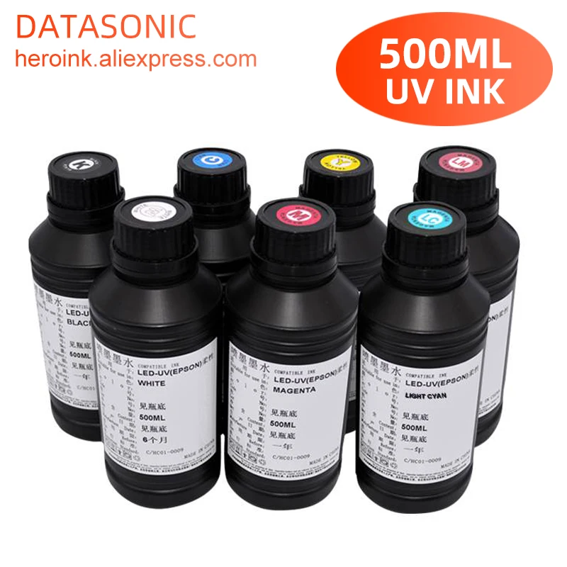 Solvent Printer Ink - Bottiglia di 500ML LED Inchiostro UV
